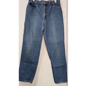 Vintage 80s Chic by h.i.s‎ Denim Jeans Mens 34 Straight Leg Orange Script